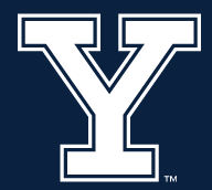 Yale Athletic Y, White on PMS 289 variant