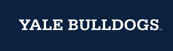 Yale Bulldogs Slab, White on PMS 289 variant