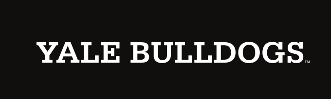 Yale Bulldogs Slab, White on black variant