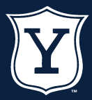 Yale Vintage Shield, White on PMS 289 variant