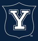 Yale Vintage Shield, White on PMS 289 variant