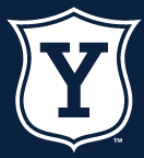 Yale Vintage Shield, White on PMS 289 variant