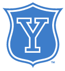Yale Vintage Shield, White on PMS 660 variant