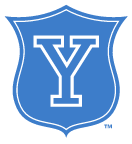 Yale Vintage Shield, White on PMS 660 variant