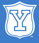 Yale Vintage Shield, White on PMS 660 variant