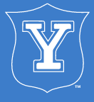 Yale Vintage Shield, White on PMS 660 variant