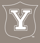Yale Vintage Shield, White on PMS Warm Gray 7 variant