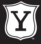 Yale Vintage Shield, White on black variant