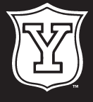 Yale Vintage Shield, White on black variant