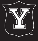 Yale Vintage Shield, White on black variant