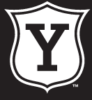 Yale Vintage Shield, White on black variant