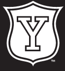 Yale Vintage Shield, White on black variant