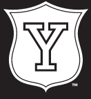 Yale Vintage Shield, White on black variant