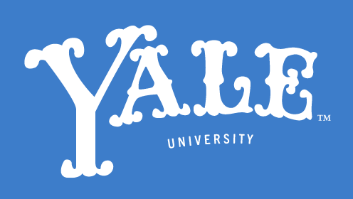 Yale Vintage Logo, White on PMS 660 variant