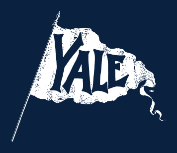 Yale Flag Logo, White on PMS 289 variant