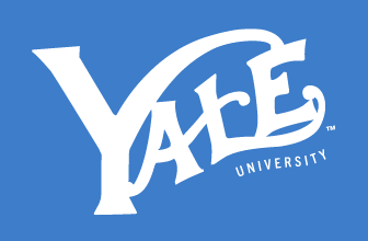 Yale FB Vintage Logo, White on PMS 660 solid variant