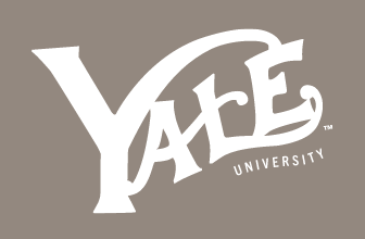 Yale FB Vintage Logo, White on PMS Warm Gray 7 solid variant