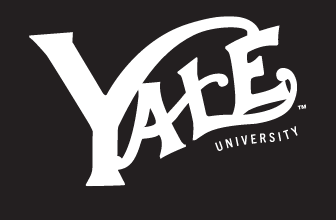 Yale FB Vintage Logo, White on black solid variant