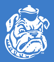 Yale Vintage Sailor Bulldog, White on PMS 660 variant