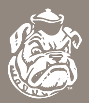 Yale Vintage Sailor Bulldog, White on PMS Warm Gray 7 variant