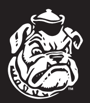 Yale Vintage Sailor Bulldog, White on Black variant