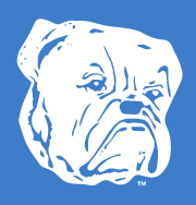 Yale Vintage Bulldog, White on PMS 660 variant