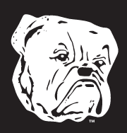 Yale Vintage Bulldog, White on Black variant