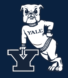 Yale Bulldogs Lean, White on PMS 289 variant