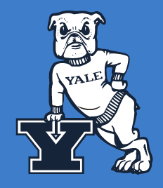 Yale Bulldogs Lean, White on PMS 660 variant