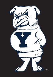 Yale Bulldogs Stand, White on Black variant
