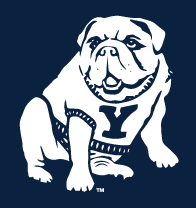 Yale Bulldogs Sit, White on PMS 289 variant