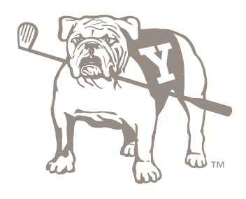 Yale Golf Bulldog, PMS Warm Gray 7 variant
