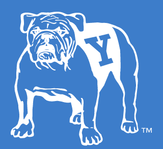 Yale Bulldog No Club, White on PMS 660 variant