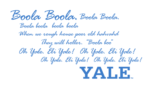 Yale Boola Boola Motto, PMS 660 variant