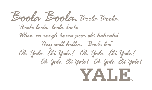 Yale Boola Boola Motto, PMS Warm Gray 7 variant