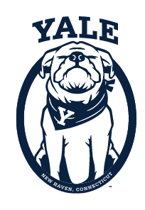 Yale Bulldog Closed Eyes Pendant, PMS 289 variant