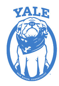 Yale Bulldog Closed Eyes Pendant, PMS 660 variant