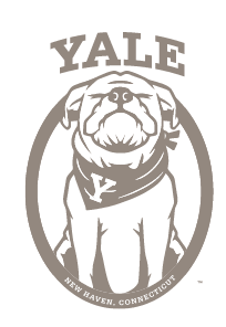Yale Bulldog Closed Eyes Pendant, PMS Warm Gray 7 variant