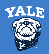 Yale Bulldog Closed Eyes Sit, White on PMS 660 variant