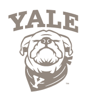 Yale Bulldog Closed Eyes Sit, PMS Warm Gray 7 variant