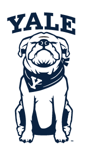 Yale Bulldog Closed Eyes Head, PMS 289 variant