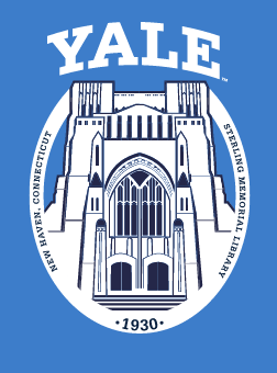 Sterling Memorial Library logo, White on PMS 660 variant