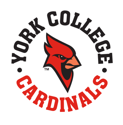 York College Cardinals circular mark, full color variant, cell 19